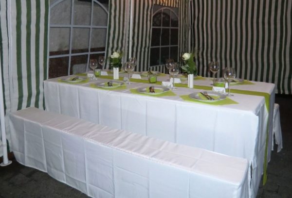 Table Cloth Set Premium - 70cm - White Colour - Image 2