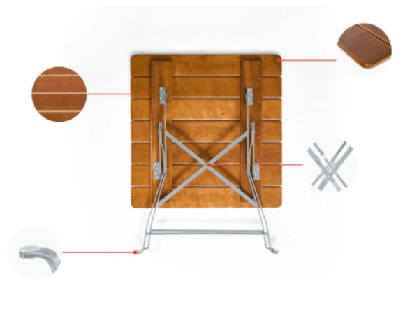 Bavarian Garden / Bistro Table Square - Image 3