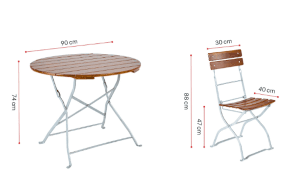Bavarian Garden / Bistro Table Set - Round - Image 2