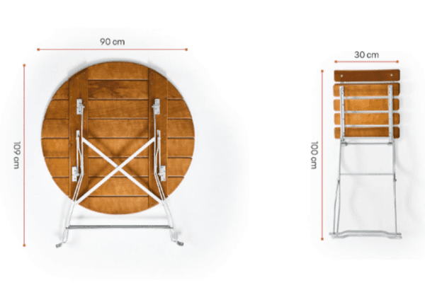 Bavarian Garden / Bistro Table Set - Round - Image 3